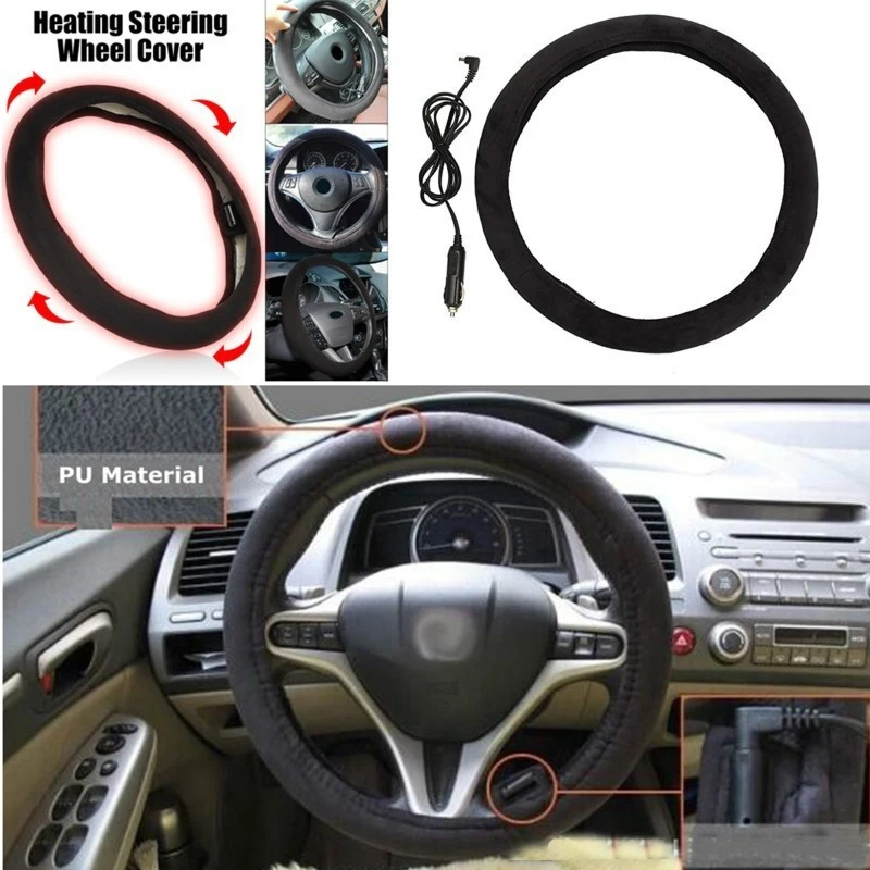 12V 38cm Universal Steering Covers Car Lighter Plug Wireless Charging Warm Electric Heating Safety Steering Wheel Cover
12V 38cm Universal Steering Covers Car Lighter Plug Wireless Charging Warm Electric Heating Safety Steering Wheel Cover