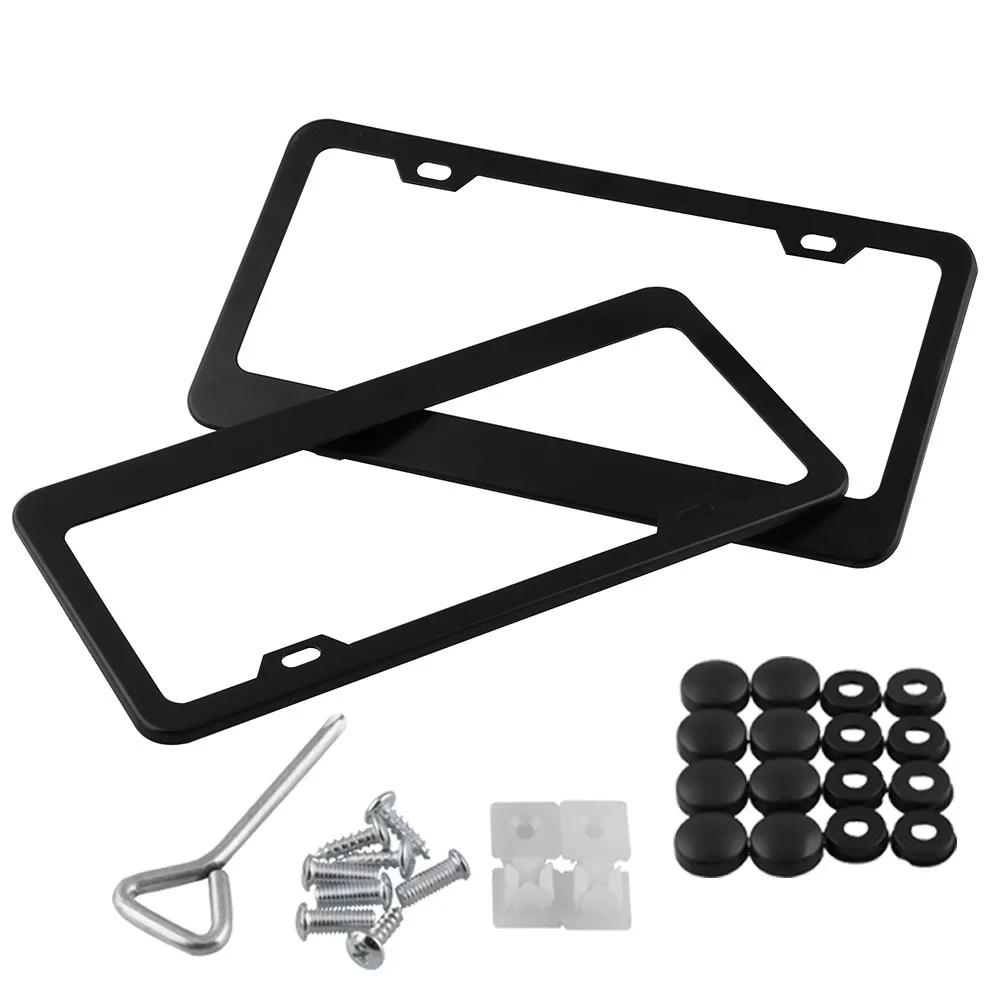 2pcs Car License Plate US Standard Size Bracket License Plate Frame Aluminum License Plate Frame License Plate Set
2pcs Car License Plate US Standard Size Bracket License Plate Frame Aluminum License Plate Frame License Plate Set
