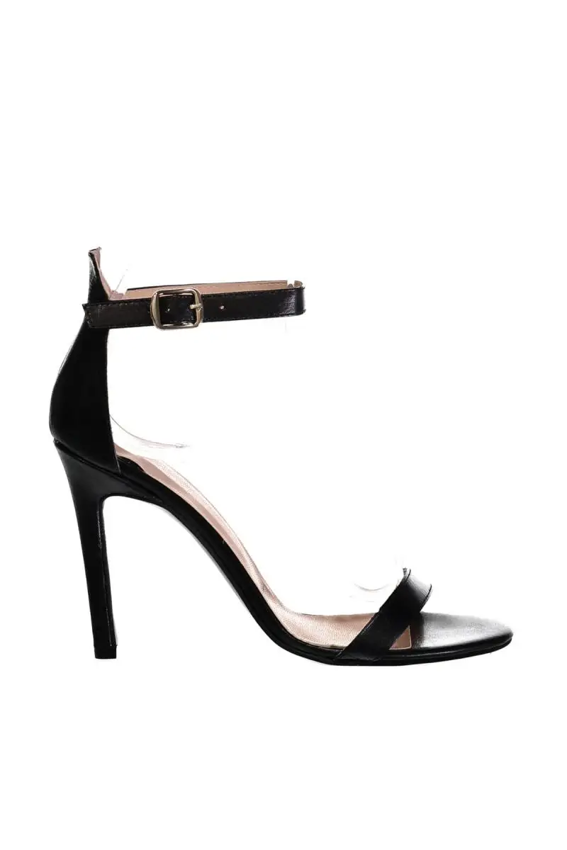 Trendyol из натуральной кожи черный Для женщин туфли на высоком каблуке TAKSS19DS0009
