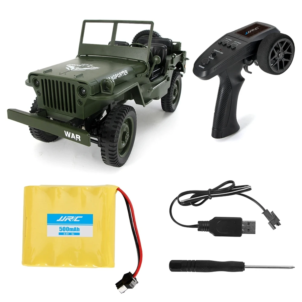 JJRC Q65 RC Car 1:10 2.4G 4WD Convertible Remote Control Light Jeep Four-wheel Drive Off-road Military Truck Climbing Car Toys
JJRC Q65 RC Car 1:10 2.4G 4WD Convertible Remote Control Light Jeep Four-wheel Drive Off-road Military Truck Climbing Car Toys