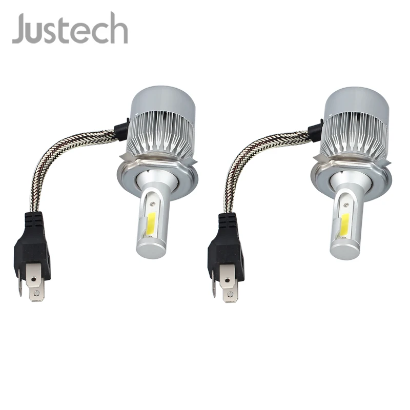 Justech 2 pcs H4 72W 20000LM Hi/Low LED Headlight Car Truck Super Bright LED Headlight KIT
Justech 2 pcs H4 72W 20000LM Hi/Low LED Headlight Car Truck Super Bright LED Headlight KIT