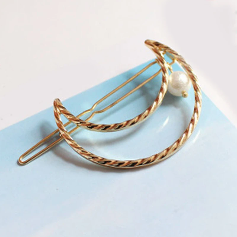 Hot Simple Star Moon Women Hair Clips Hair Accessories Geometric Round Pearl Hairpins Heart Hair Barrettes
Hot Simple Star Moon Women Hair Clips Hair Accessories Geometric Round Pearl Hairpins Heart Hair Barrettes