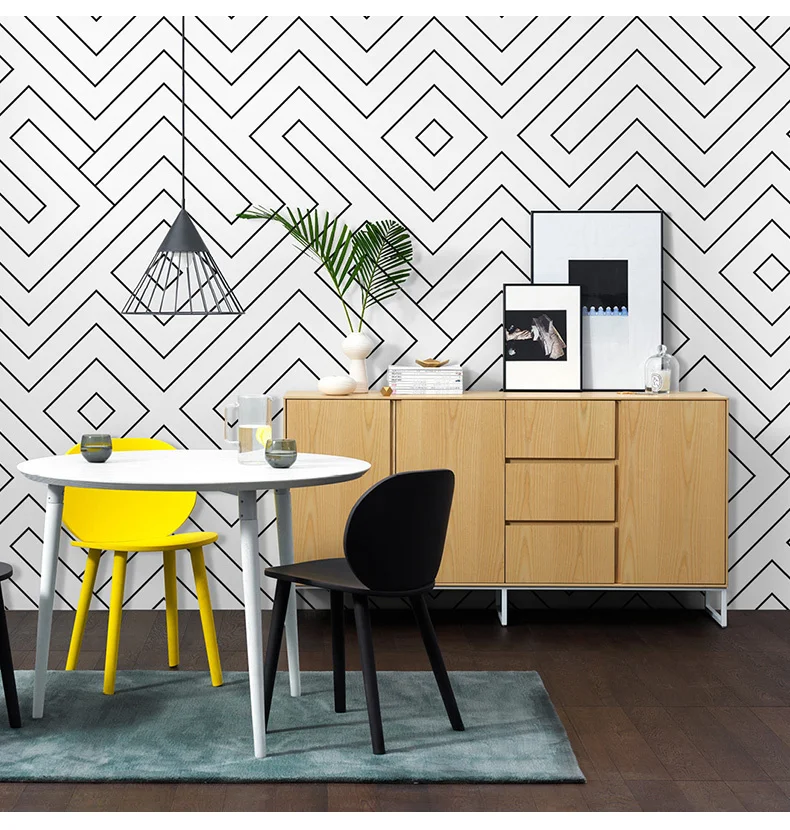 Nordic Style Wallpaper Fashion Living Room Bedroom Simple Modern Black And White Grid Irregular Line Background Wallpaper
Nordic Style Wallpaper Fashion Living Room Bedroom Simple Modern Black And White Grid Irregular Line Background Wallpaper