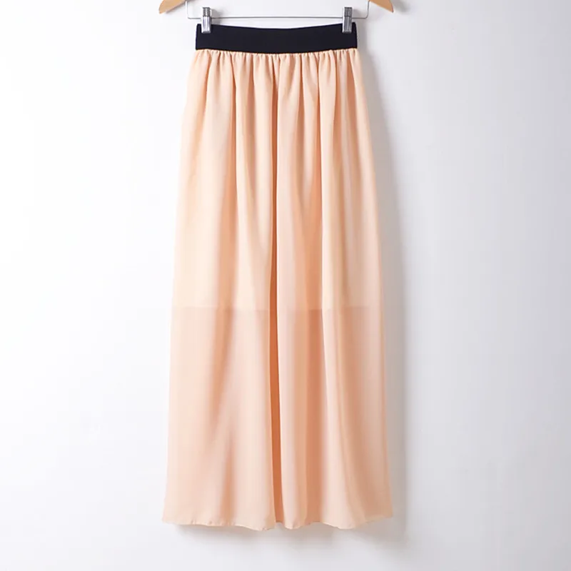 New Fashion Wholesale Women Chiffon Long Skirts Candy Color Pleated Maxi Skirts Free Size
New Fashion Wholesale Women Chiffon Long Skirts Candy Color Pleated Maxi Skirts Free Size