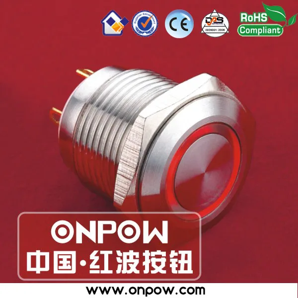 ONPOW 16 мм Мгновенный кнопочный переключатель GQ16F 10E/J/R/12 В/с|switch switch|switch 16mmswitch pushbutton |