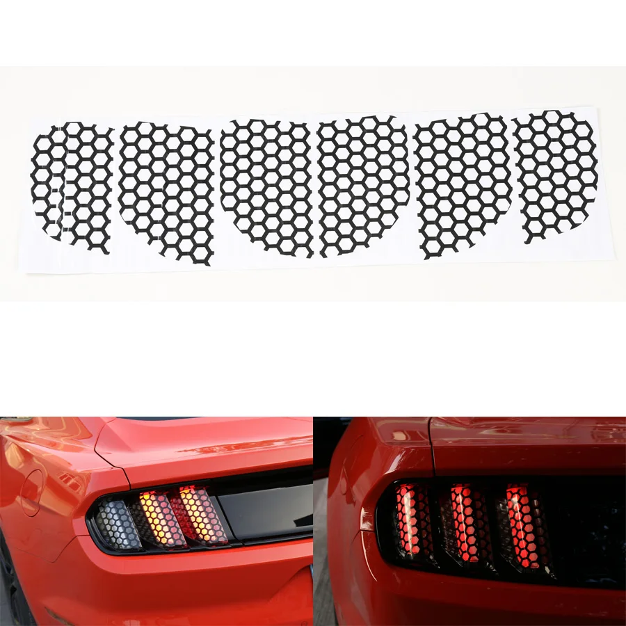 YAQUICKA Car Tail Back Rear Light Lamp Honeycomb Decoration Sticker For Ford Mustang 2015-2016 Black 1pc Exterior Accessories
YAQUICKA Car Tail Back Rear Light Lamp Honeycomb Decoration Sticker For Ford Mustang 2015-2016 Black 1pc Exterior Accessories