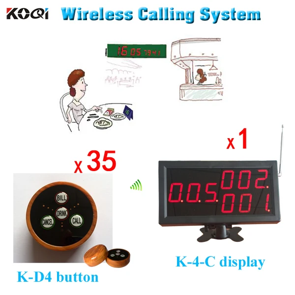 35 Wooden Color Wireless Call Bell and 1 Counter Call Number Display Restaurant Pager Manufacturing Used Restaurant Equipment
35 Wooden Color Wireless Call Bell and 1 Counter Call Number Display Restaurant Pager Manufacturing Used Restaurant Equipment