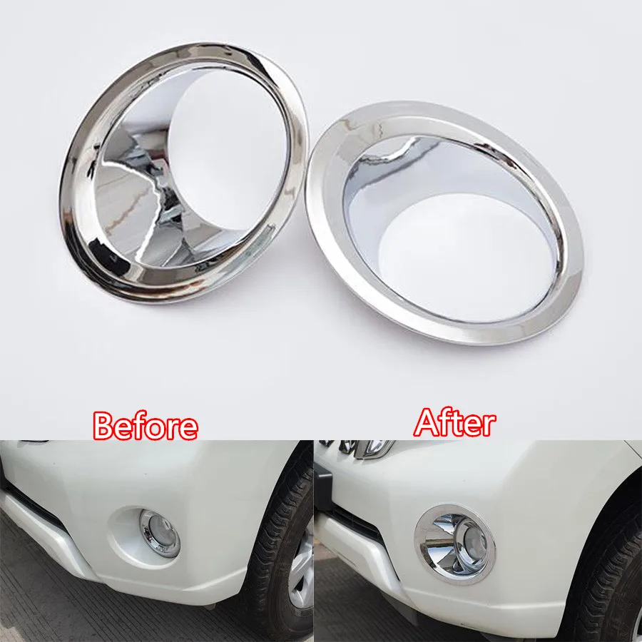 YAQUICKA Car Front Left/Right Fog Light Lamps Cover Circle Trim Styling Sequins For Toyota Land Cruiser Prado 2014 ABS Chrome
YAQUICKA Car Front Left/Right Fog Light Lamps Cover Circle Trim Styling Sequins For Toyota Land Cruiser Prado 2014 ABS Chrome