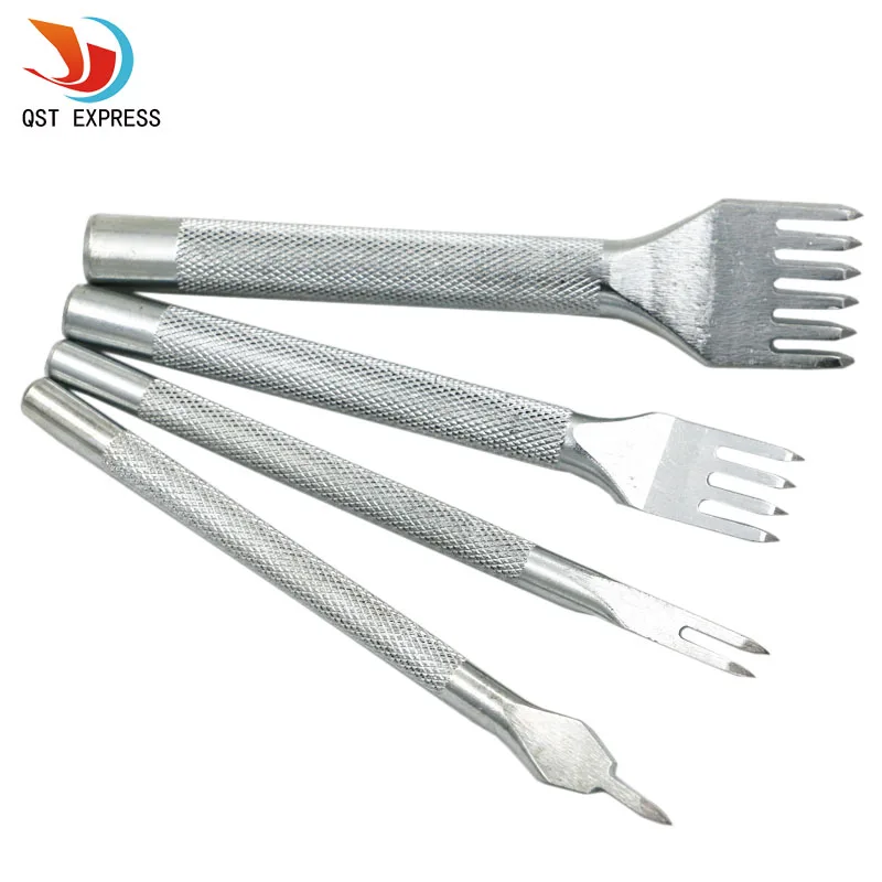 Quality 1 Set Leather Craft Tool Hole Punches Stitching Punch 1/2/4/6Prong 4mm Leather Hole Tool
Quality 1 Set Leather Craft Tool Hole Punches Stitching Punch 1/2/4/6Prong 4mm Leather Hole Tool