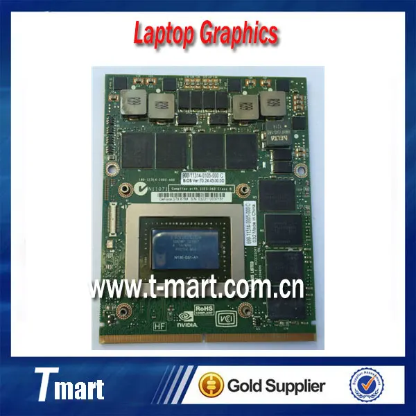 Оригинальный nVIDIA Geforce GTX 675 м 2 ГБ GDDR5 N13E GS1 A1 графика видеокарта для DELL M17x R4 M18x R2 CN 0HXD3N