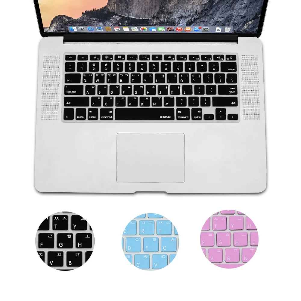 XSKN Korean Language Durable Silicone Keyboard Cover Skin for MacBook Air 13 Pro, Retina 13 15, High Quality Soft keyboard Skin
XSKN Korean Language Durable Silicone Keyboard Cover Skin for MacBook Air 13 Pro, Retina 13 15, High Quality Soft keyboard Skin