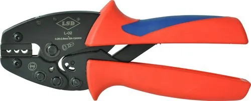 Pre insulated terminal voltage clamp for 20-12AWG (0.5-4mm2) in the range of compression joint L-02mutil tool
Pre insulated terminal voltage clamp for 20-12AWG (0.5-4mm2) in the range of compression joint L-02mutil tool