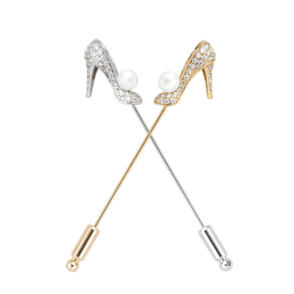 Sunspicems Gold Color Popular Shoes Brooch Pins Fashion Women Pearl Crystal Copper Brooch Jewelry Bride Wedding Gift
Sunspicems Gold Color Popular Shoes Brooch Pins Fashion Women Pearl Crystal Copper Brooch Jewelry Bride Wedding Gift