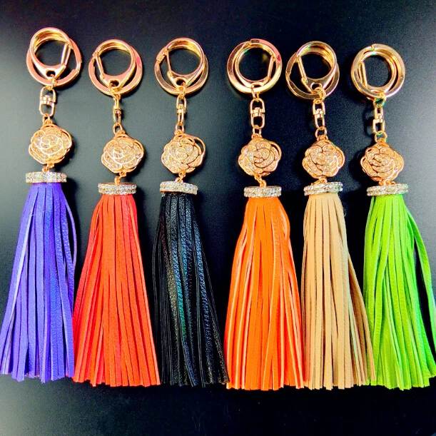 2016 Hot New Elegant Fashion Trendy Hollow Flower PU leather Tassel Key chain Keychain Ring For Women Bag Charms Accessories
2016 Hot New Elegant Fashion Trendy Hollow Flower PU leather Tassel Key chain Keychain Ring For Women Bag Charms Accessories