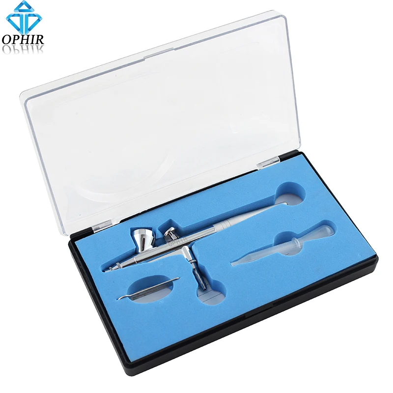 OPHIR Cake Paint Airbrush Gun 0.4mm Nozzle Air Brush Gun Single Action Airbrush Set for Air Compressor _AC007
OPHIR Cake Paint Airbrush Gun 0.4mm Nozzle Air Brush Gun Single Action Airbrush Set for Air Compressor _AC007