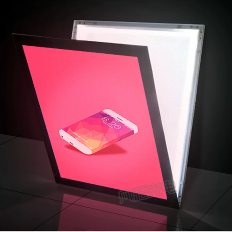 Restaurant Aluminum Menu List Frame LED Edge-lit Magnetic Advertising Light Box | Лампы и освещение