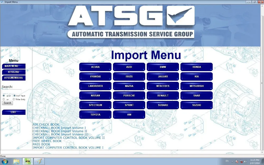 New Atsg(Automatic Transmissions Service Group Repair Information)repair manuals, to service, diagnostics of all types software
New Atsg(Automatic Transmissions Service Group Repair Information)repair manuals, to service, diagnostics of all types software