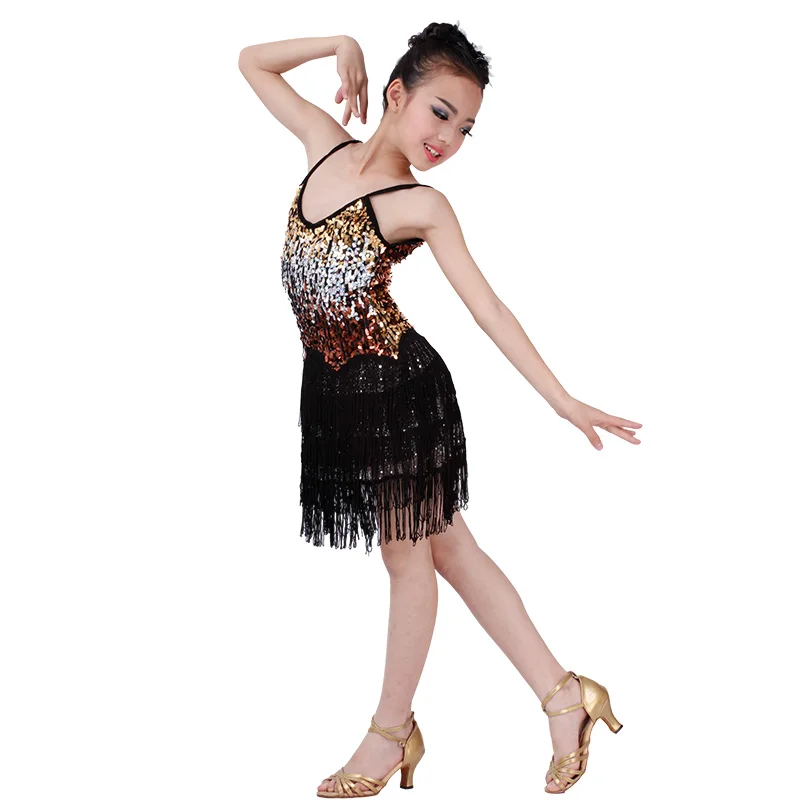 Sequins tassel children latin dance costume dress kids latin dress ballroom latin dance clothes
Sequins tassel children latin dance costume dress kids latin dress ballroom latin dance clothes