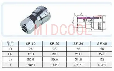 C type quick joint pneumatic pipe joint 3/8 inch SF-30 quick connector Air Compressor
C type quick joint pneumatic pipe joint 3/8 inch SF-30 quick connector Air Compressor