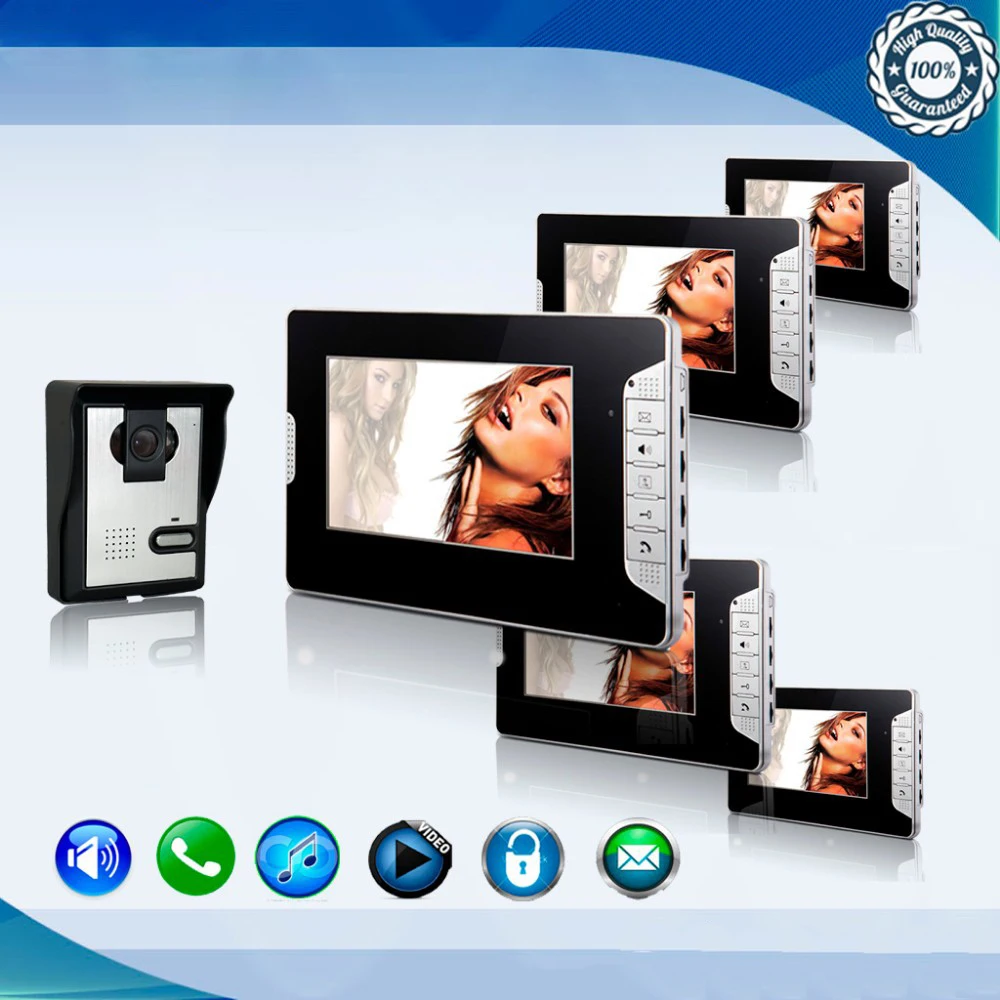 High Quality Professional Smart Home 7 inch Screen Touch Video Intercom Phone,One to Five Video Doorphone Kit Configuration D75b
High Quality Professional Smart Home 7 inch Screen Touch Video Intercom Phone,One to Five Video Doorphone Kit Configuration D75b