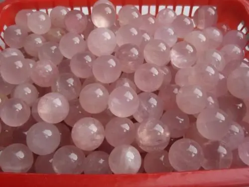 500g TOP! NATURAL ROSE QUARTZ CRYSTAL SPHERE BALL HEALING 20-25mm