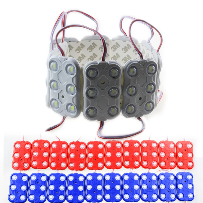 100pcs 5730 injection LED Module DC12V 6 LEDs 3W Waterproof Outdoor light Backlight with lens 160 degree for billboard
100pcs 5730 injection LED Module DC12V 6 LEDs 3W Waterproof Outdoor light Backlight with lens 160 degree for billboard