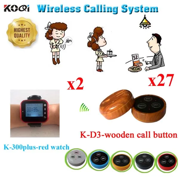 Wireless Call Bell System Cheap Restaurant Wireless Waiter Call Products,Paging Restaurant Equipment(2 watch + 27 call button)
Wireless Call Bell System Cheap Restaurant Wireless Waiter Call Products,Paging Restaurant Equipment(2 watch + 27 call button)