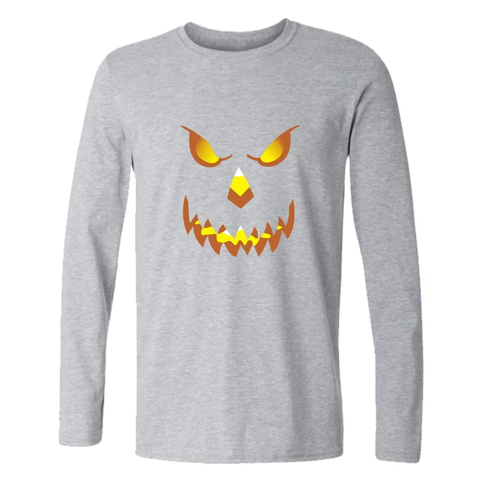 Halloween Smiling Pumpkin Plus Size Funny Printed T Shirt Men 4XL Long Sleeve T-shirts in Horrible Halloween Tee Shirts
Halloween Smiling Pumpkin Plus Size Funny Printed T Shirt Men 4XL Long Sleeve T-shirts in Horrible Halloween Tee Shirts