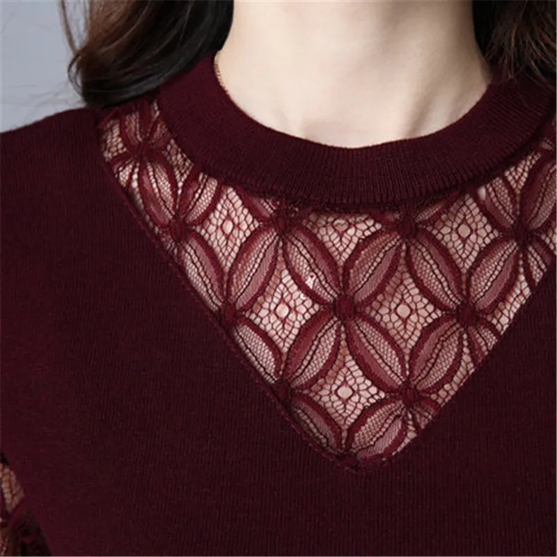 Hot 2018 Spring Autumn New Women Pullover Knitted Sweater Dress Sexy Lace Package Hip Bottoming Long Sleeved O-neck Vestido C599
Hot 2018 Spring Autumn New Women Pullover Knitted Sweater Dress Sexy Lace Package Hip Bottoming Long Sleeved O-neck Vestido C599