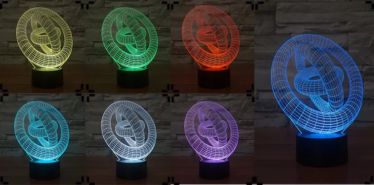 YJM-2868 3D illusion Lamp LED Night Light 3D Abstract Graphics Acrylic Colorful Gradient Atmosphere Lamp Novelty Lighting
YJM-2868 3D illusion Lamp LED Night Light 3D Abstract Graphics Acrylic Colorful Gradient Atmosphere Lamp Novelty Lighting