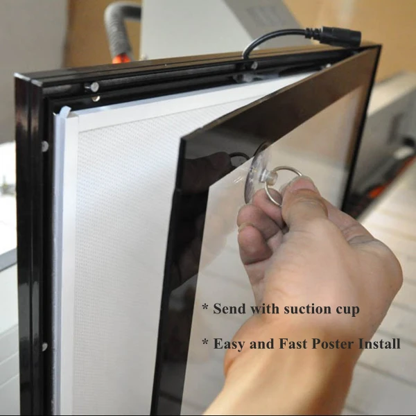 Restaurant Aluminum Menu List Frame LED Edge-lit Magnetic Advertising Light Box | Лампы и освещение