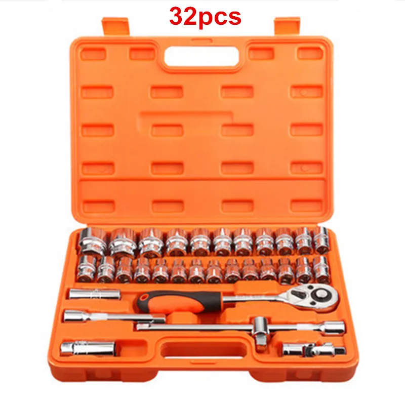 Ratchet Handle Wrench Car Repair Tools Socket Spanner Automotive Repair Tool Kit For Home
Ratchet Handle Wrench Car Repair Tools Socket Spanner Automotive Repair Tool Kit For Home