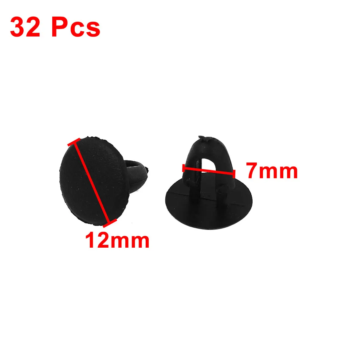 X Autohaux 32 Pcs Black Plastic Rivets Fastener Clip 7Mm X 10Mm X 12Mm For Car Bumper
X Autohaux 32 Pcs Black Plastic Rivets Fastener Clip 7Mm X 10Mm X 12Mm For Car Bumper