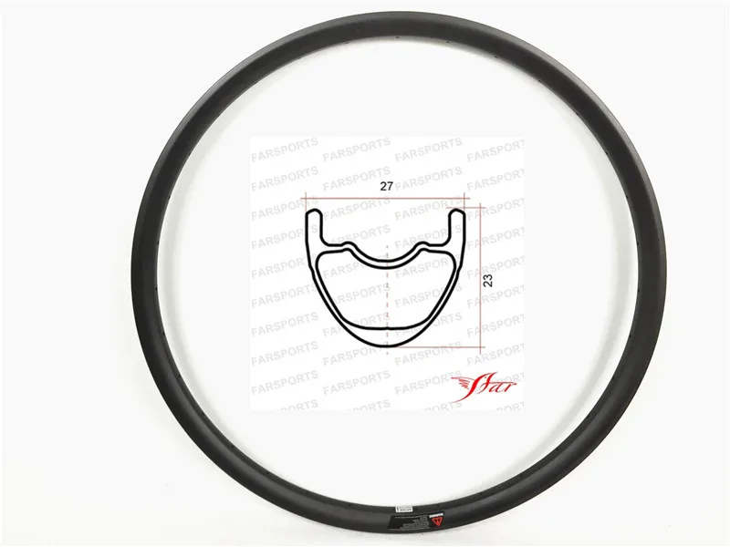 Toray carbon fiber mtb rims 27.5er mountain bike carbon rims 27mm wide , 340g per piece , with disc braking surface
Toray carbon fiber mtb rims 27.5er mountain bike carbon rims 27mm wide , 340g per piece , with disc braking surface