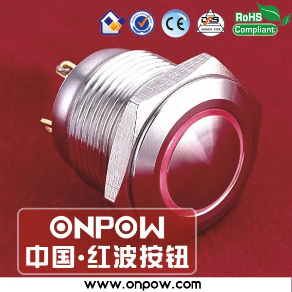 ONPOW 16 мм водонепроницаемый Мгновенный кнопочный переключатель GQ16B 10E/J/R/12 В/с|switch