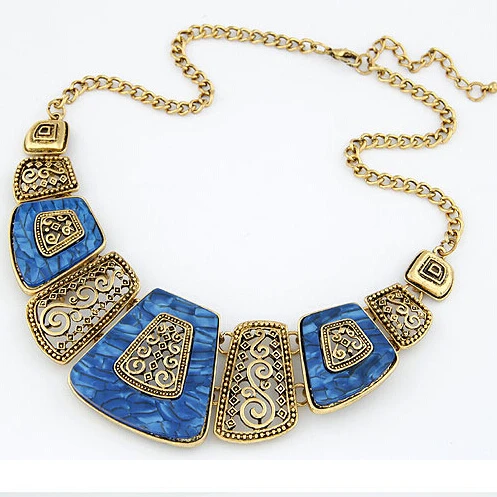 High Quality wholesale Trendy cheap jewelry Fashion vintage resin fan shape choker necklace
High Quality wholesale Trendy cheap jewelry Fashion vintage resin fan shape choker necklace