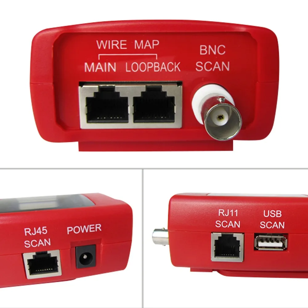 Multipurpose Digital LCD LAN Cable Tester with 8 Remote Identifier Testing 5E 6E Network Coaxial Telephone Line USB Cable
Multipurpose Digital LCD LAN Cable Tester with 8 Remote Identifier Testing 5E 6E Network Coaxial Telephone Line USB Cable