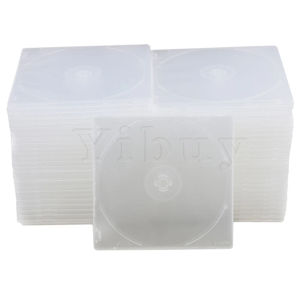 Прозрачные пластиковые пустые тонкие один CD-диск Чехлы для хранения DVD Yibuy 12,9x12,6 см с прозрачными внутренними лотками в упаковке 50 шт.
Прозрачные пластиковые пустые тонкие один CD-диск Чехлы для хранения DVD Yibuy 12,9x12,6 см с прозрачными внутренними лотками в упаковке 50 шт.