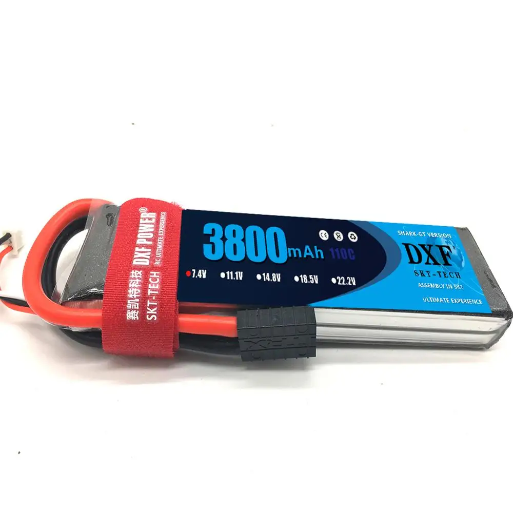 DXF Lipo батарея 3800MAH 7,4 V 110C Max220C AKKU LiPo RC батарея для вертолета RC TRX автомобиль Лодка Квадрокоптер FPV
DXF Lipo батарея 3800MAH 7,4 V 110C Max220C AKKU LiPo RC батарея для вертолета RC TRX автомобиль Лодка Квадрокоптер FPV