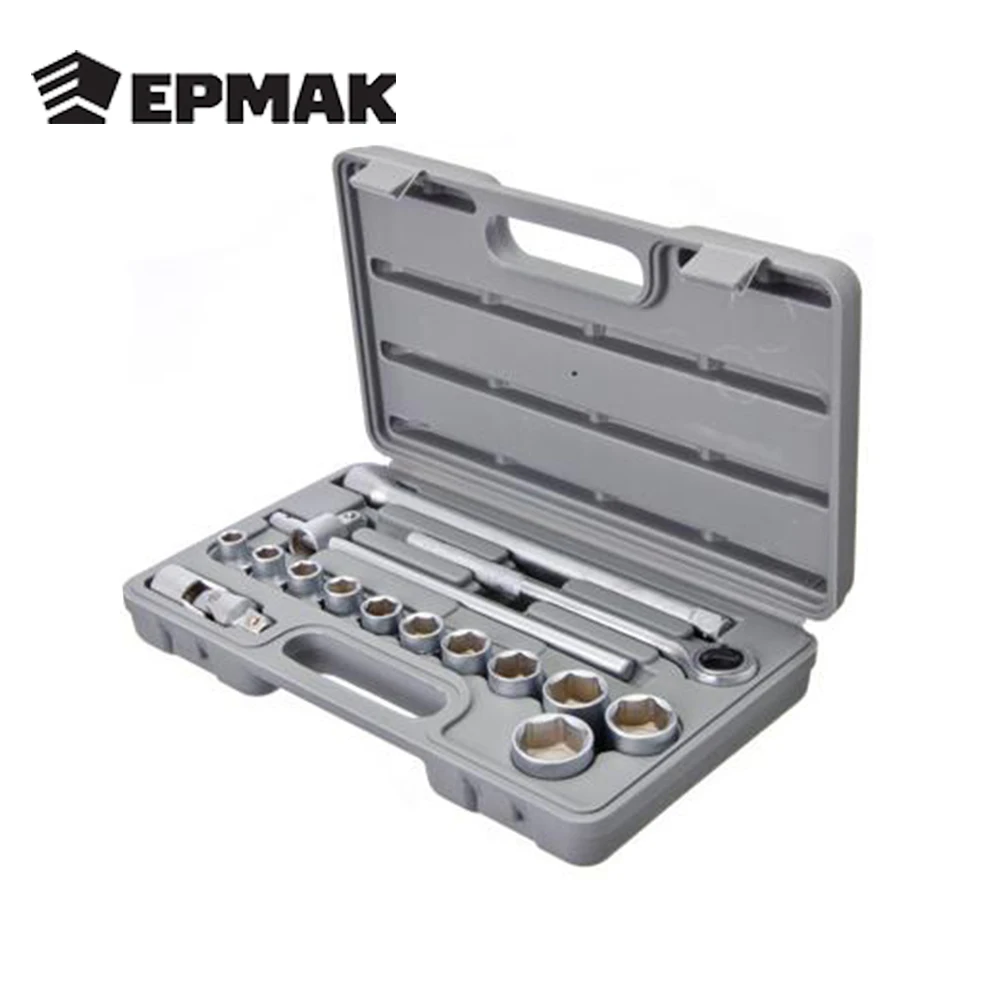 Набор головок ERMAK с карданным шарниром 1/2 16 предметов 10 27 мм|hand tools set case|tools case setset