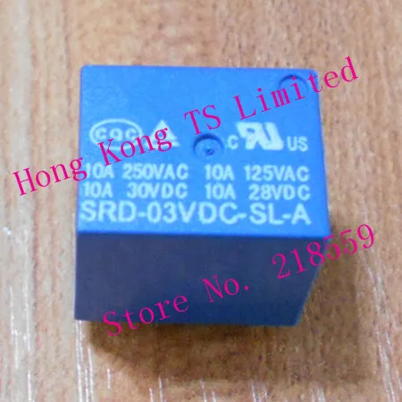 SRD-DC-SL-A реле 3В/5В/12В/24В/48В 4pin 10А T73 SRD-05VDC-SL-A SRD-12VDC-SL-A SRD-03VDC-SL-A | Электроника
