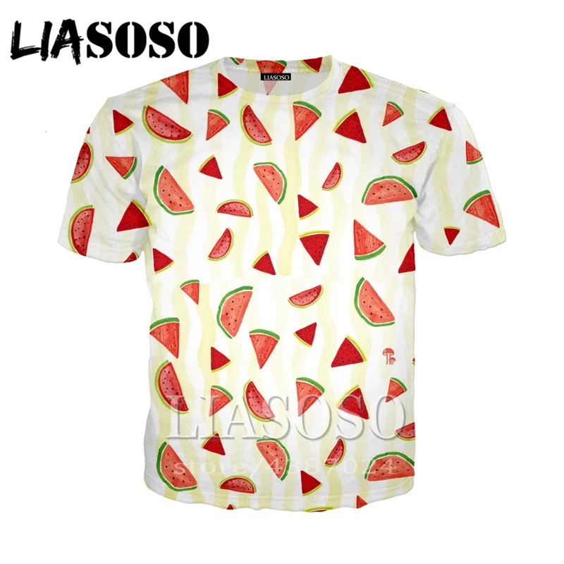 LIASOSO Новый Модный пуловер с 3D принтом фруктов для мужчин и женщин Повседневная