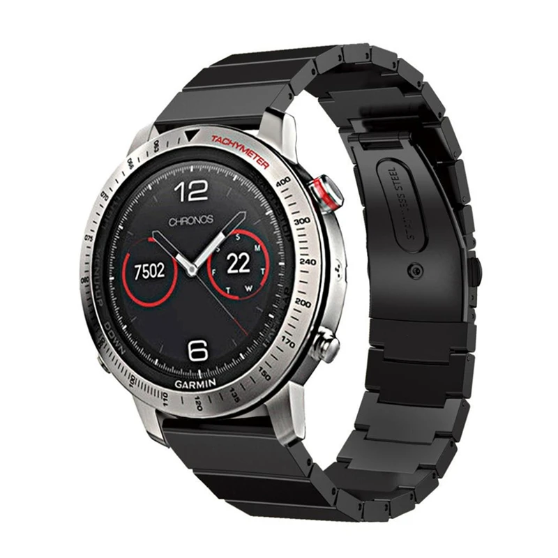 Браслет из нержавеющей стали для смарт-часов, ремешок для Garmin Fenix Chronos, 22 мм
Браслет из нержавеющей стали для смарт-часов, ремешок для Garmin Fenix Chronos, 22 мм