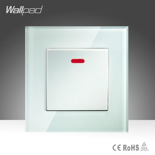 45A Switch Wallpad White Crystal Glass 1 Gang 45A Push Button Air Conditioning Cooker Wall Switch With Led Light Free Shipping
45A Switch Wallpad White Crystal Glass 1 Gang 45A Push Button Air Conditioning Cooker Wall Switch With Led Light Free Shipping