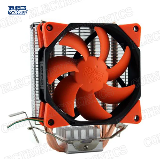 Фото PCcooler S97 кулер для процессора 90 мм 4 pin PWM вентилятор 3 puro rame heatpipe Intel 775 1151 1155 1150 1156 AMD AM4