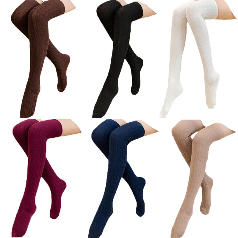1 pair cotton knitted Over Knee socks Thigh High Tights stocking for women Leg Warmers
1 pair cotton knitted Over Knee socks Thigh High Tights stocking for women Leg Warmers