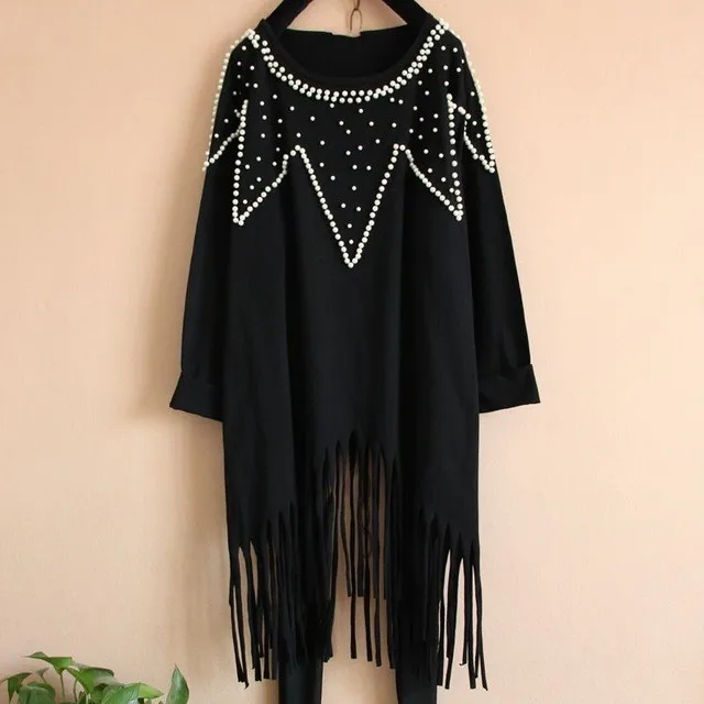 Free shipping spring & autumn female black long-sleeve t-shirt plus size loose basic shirt tassel beading t-shirts 120cm
Free shipping spring & autumn female black long-sleeve t-shirt plus size loose basic shirt tassel beading t-shirts 120cm