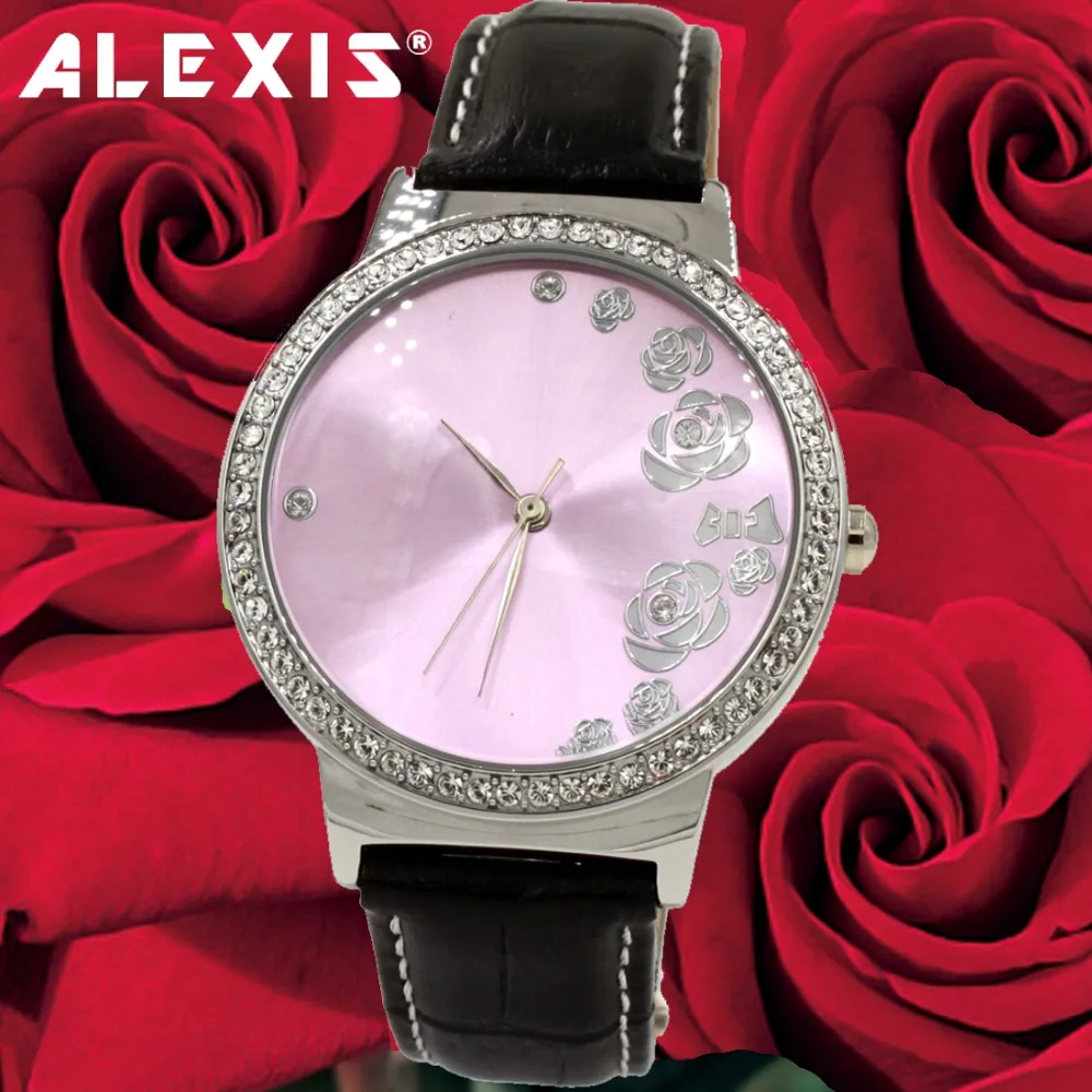 Cowhide leather strap with precious crystal quartz watch, waterproof, durable, beautiful, for your love, every day
Cowhide leather strap with precious crystal quartz watch, waterproof, durable, beautiful, for your love, every day