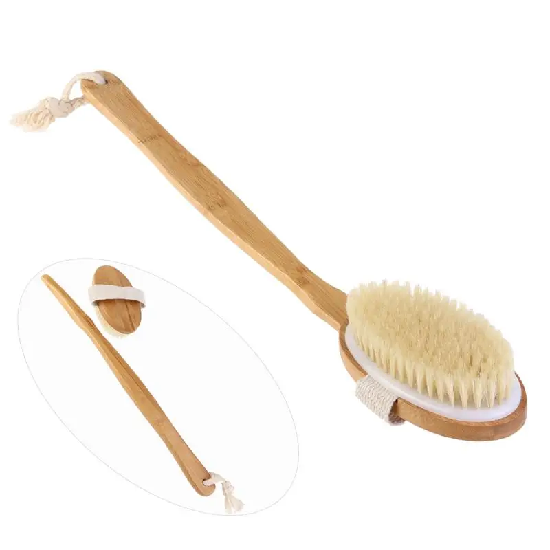 Bathbrush Premium Natural Boar Bristle Body Scrubbing Brush Long Handle with Detachable Head for Exfoliating & Reduce Cellulite
Bathbrush Premium Natural Boar Bristle Body Scrubbing Brush Long Handle with Detachable Head for Exfoliating & Reduce Cellulite