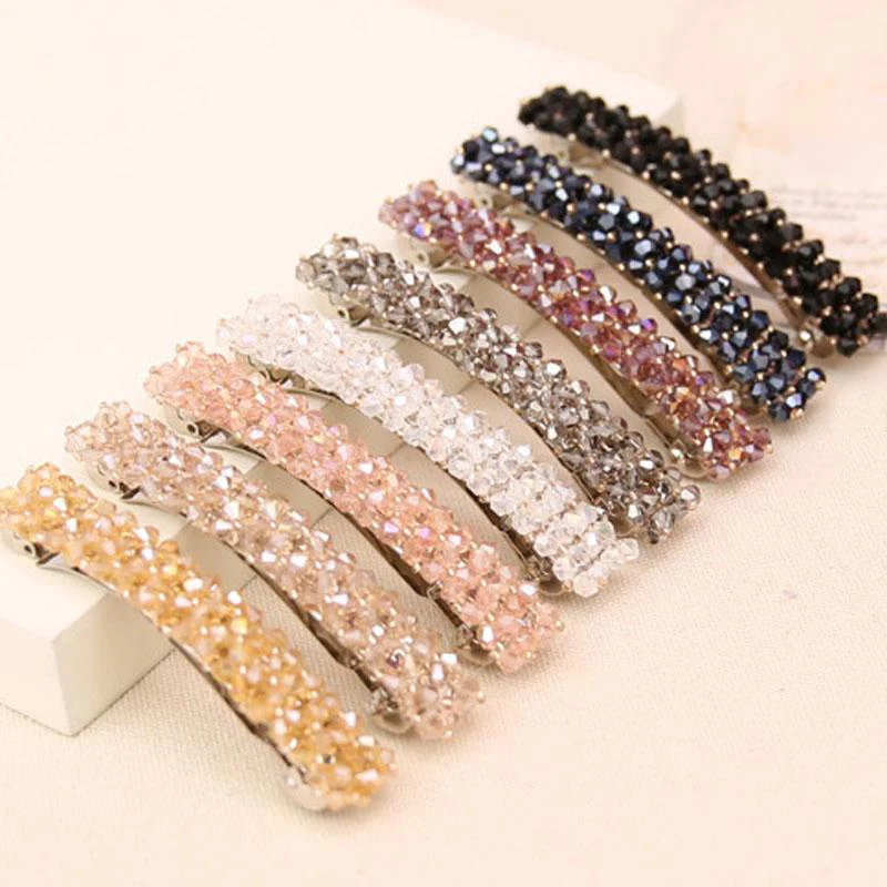 Fashion Women Girls Bling Crystal Hairpins Headwear Rhinestone Hair Clips Pins Barrette Styling Tools Accessories
Fashion Women Girls Bling Crystal Hairpins Headwear Rhinestone Hair Clips Pins Barrette Styling Tools Accessories
